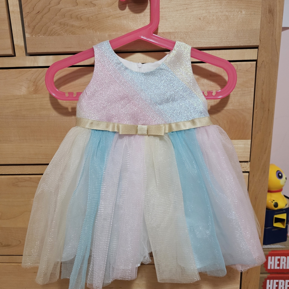 Bonnie Baby Pink and Blue Dress